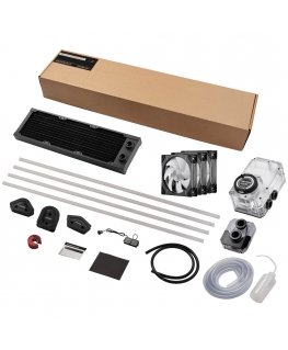 Phanteks EZ-Fit 360 D30-Kit Protsessor Vedeljahutuskomplekt 12 cm Must, Läbipaistev 10 tk