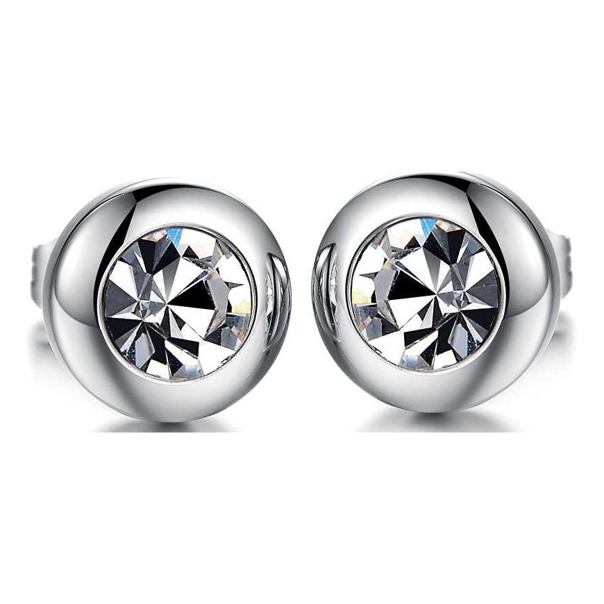 Troli Small earrings with crystal clear KES-046
