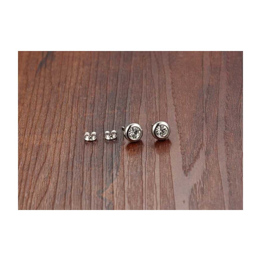 Troli Small earrings with crystal clear KES-046 – 3