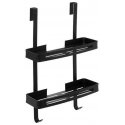 5five Simply Smart Shower Shelf, Two-Tier, Black, 32.5 x 16 x 60 cm 5five Simply Smart Shower Shelf, Two-Tier, Black, 32.5 x 16 x 60 cm