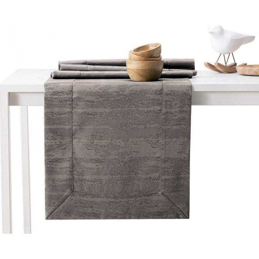 AmeliaHome Tablecloth AH VESTA BRD COCOA 40X140