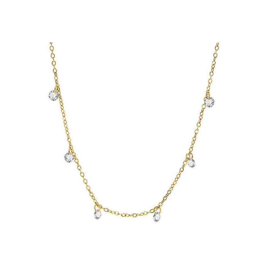 Troli Shiny Gold Plated Necklace with