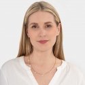 Troli kiiltävä kullattu kaulakoru hienostetuilla kiteillä Troli kiiltävä kullattu kaulakoru hienostetuilla kiteillä