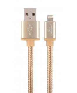 Cablexpert CCB-MUSB2B-AMLM-6-G Lightning-kaapeli 1,8 m Kulta