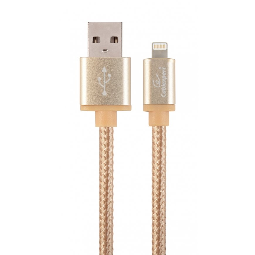 Cablexpert CCB-MUSB2B-AMLM-6-G lightning kabelis 1,8 m Zelts