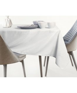 AmeliaHome Tablecloth Empire white simple classic 80x80