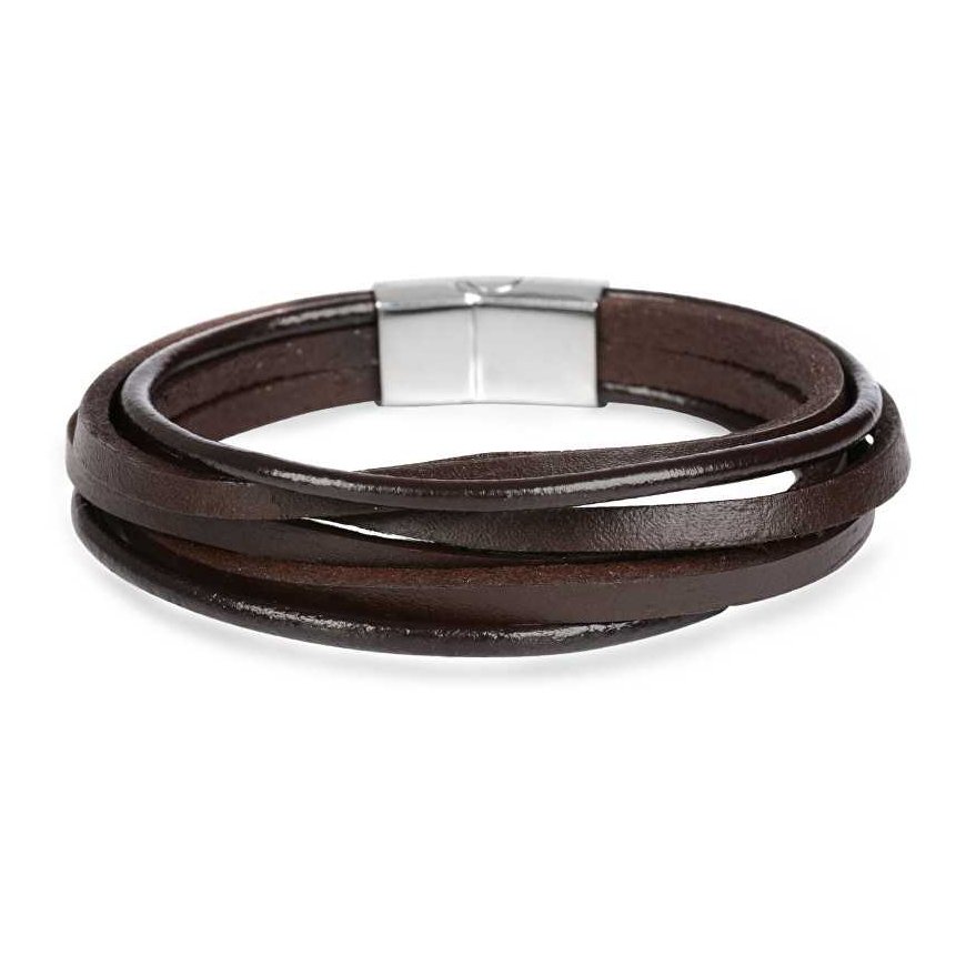 Troli Brown leather bracelet Leather – 2