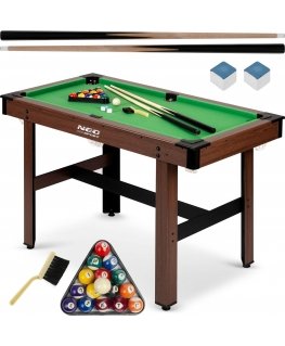 Neo-Sport biljardipöytä 122 x 61 x 76 cm NS-807 tummanruskea