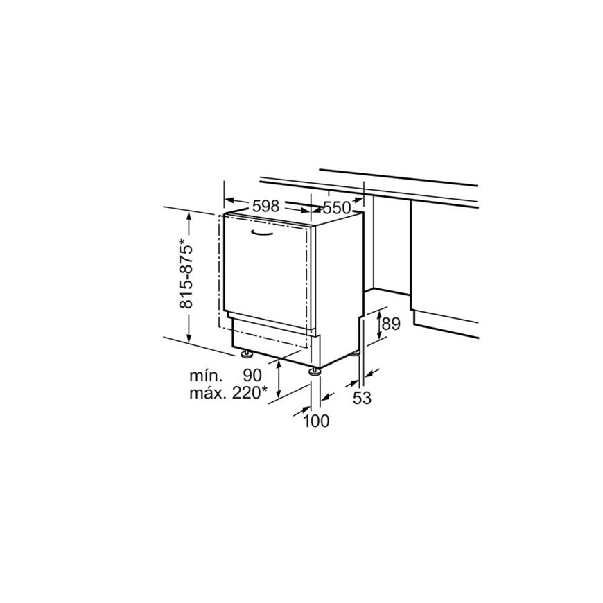 Bosch SMV41D10EU trauku mazgājamā mašīna Pilnībā iebūvēts 12 vietas E – 2