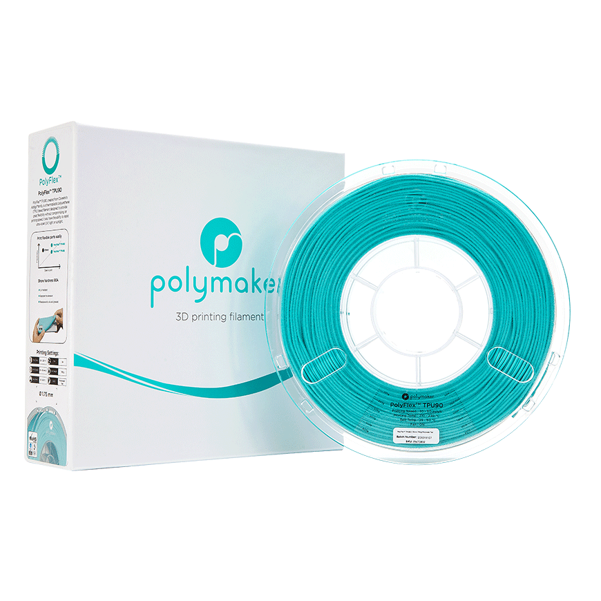Polymaker PolyFlex TPU-90A - 0.75kg - 1.75mm - Teal – 3