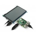 Touchscreen, capacitive QLED Quantum Dot 7" 1024x600px, Waveshare 18625 Touchscreen, capacitive QLED Quantum Dot 7" 1024x600px, Waveshare 18625