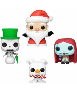 Funko Pocket POP -pakkaus 4 hahmoa Disney Nightmare Before Christmas Holiday Exclusive