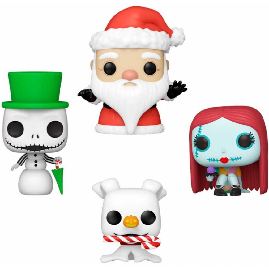 Funko Pocket POP pack 4 figures Disney Nightmare Before Christmas Holiday Exclusive