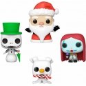 Funko Pocket POP pack 4 figures Disney Nightmare Before Christmas Holiday Exclusive