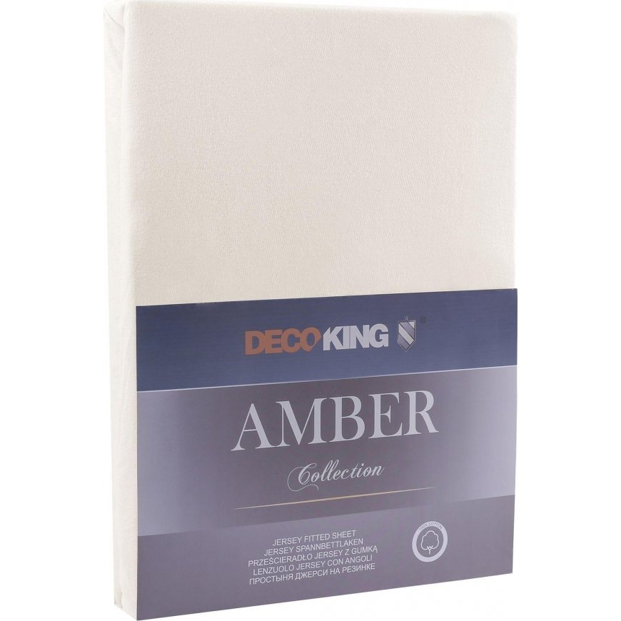 DecoKing FITTED/AMBER/BEI/120-140x200+30