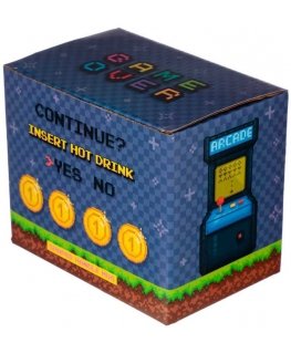 Puckator Game Over Joystick Arcade shaped handle mug