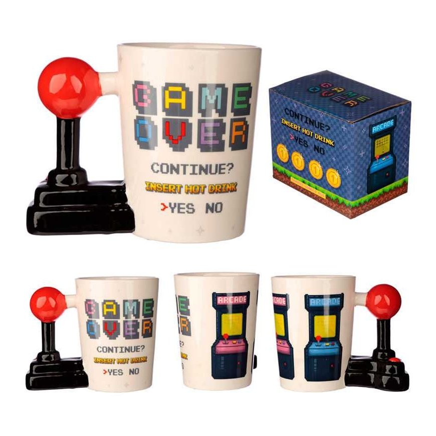 Puckator Game Over Joystick Arcade shaped handle mug – 5