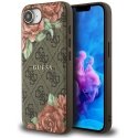 Case Guess 4G Flowers Print MagSafe for iPhone 16e brown Case Guess 4G Flowers Print MagSafe for iPhone 16e brown