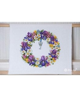 Photo frame Merejka Wreath with irises SK108