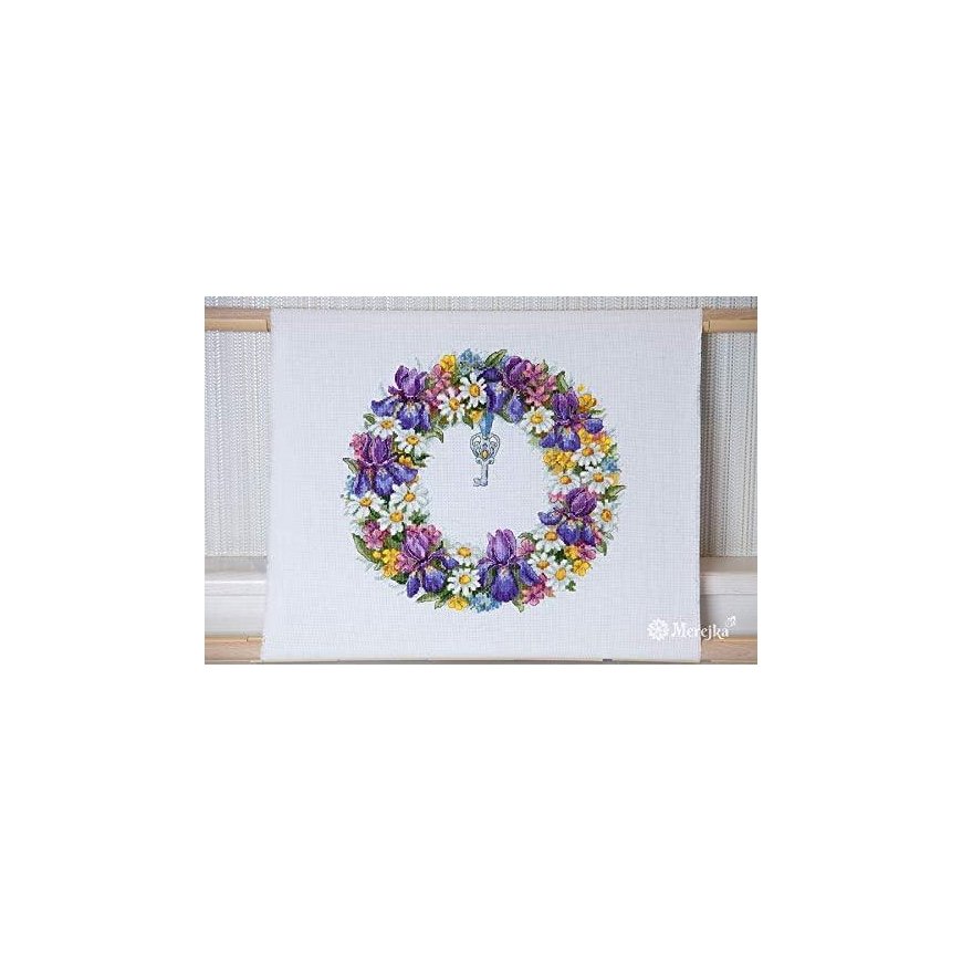 Photo frame Merejka Wreath with irises SK108