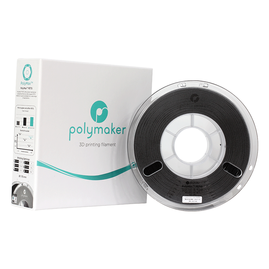 Polimaker Polimaker PolyMax Tough PETG - 0.75kg - 1.75mm - Black – 3