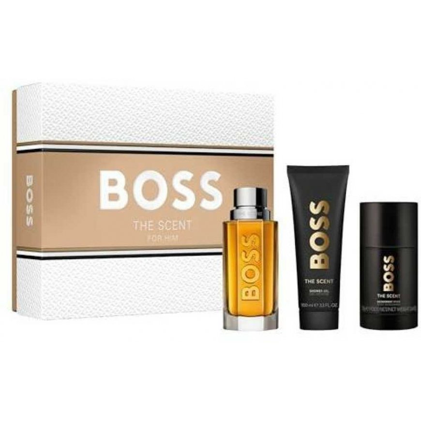 HUGO BOSS Boss The Scent set for men (EDT, 100 ml + shower gel, 100 ml + deodorant, 75 ml) – 2