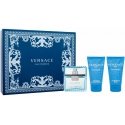 Versace Man Eau Fraiche -lahjasetti miehille (EDT, 50 ml + suihkugeeli, 50 ml + partavesibalsami, 50 ml)