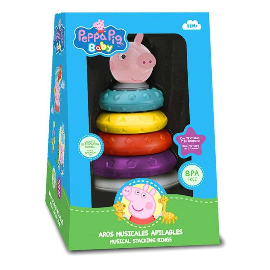 Astley Baker Davies Kids Euroswan - Addie Licensyjne Układanka piramidka su efektami szękowymy - Świnka Peppa – 2