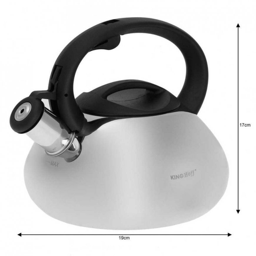 King Hoff STEEL KETTLE 2.2L SATIN KINGHOFF KH-3260-S – 2