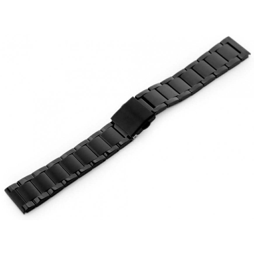 Pacific Model 9 solid bracelet - juodas 20mm – 4