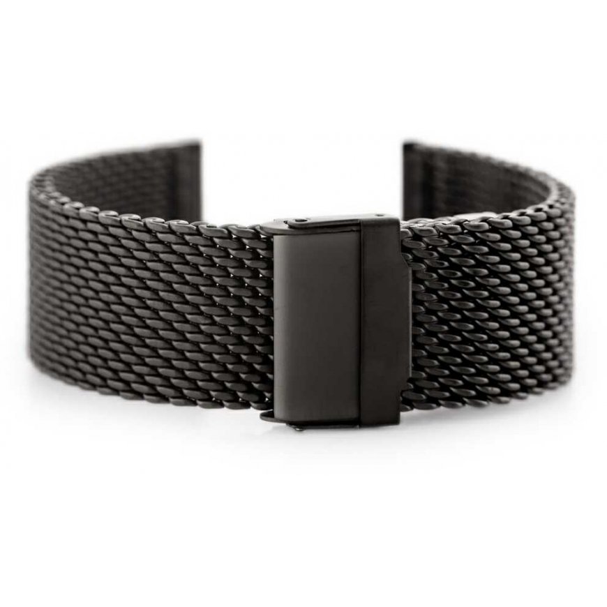 Pacific 10 bracelet - HQ mesh - graphite 22mm – 3