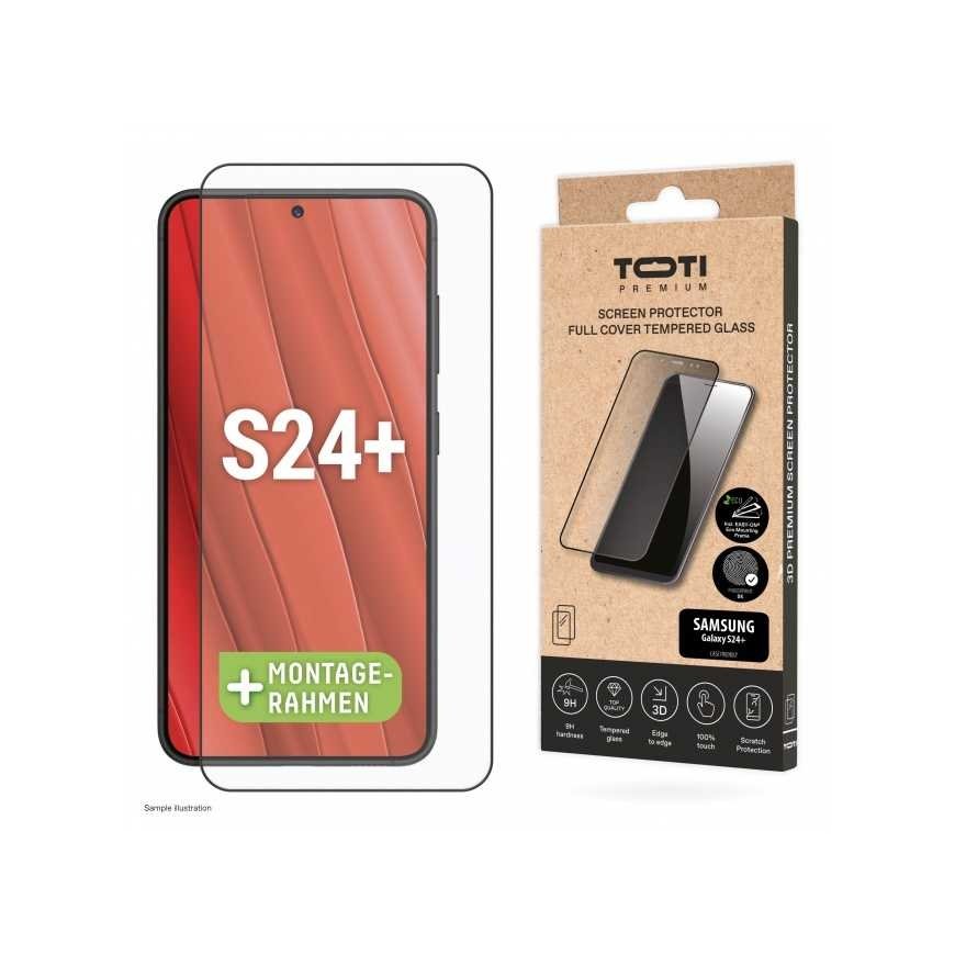 Toti Premium PREMIUM TEMPERED glass 3D screen protector full cover for Samsung Galaxy S24+/S25+