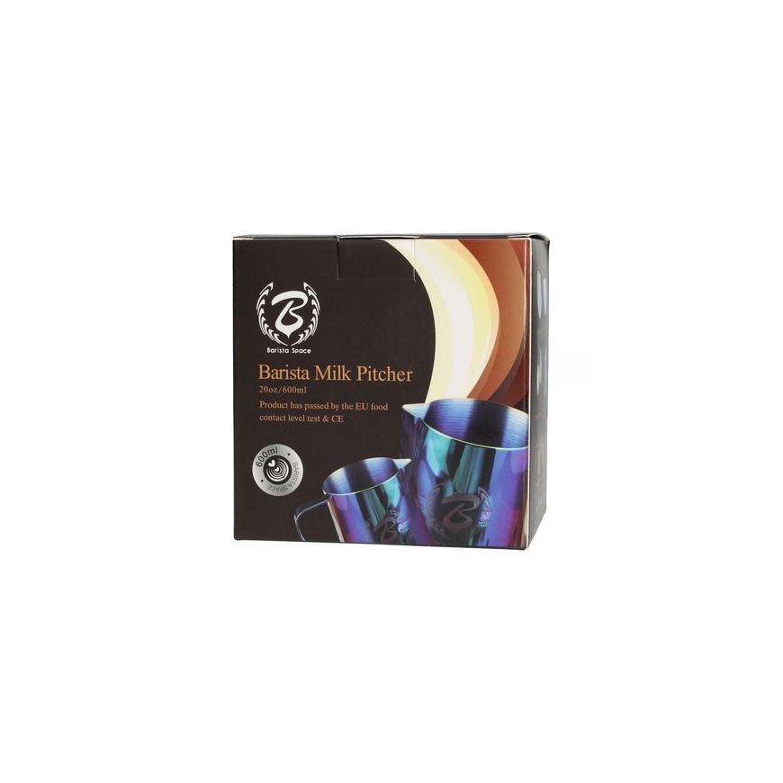 Barista Space - 600 ml Sandy Rainbow Milk Jug – 3