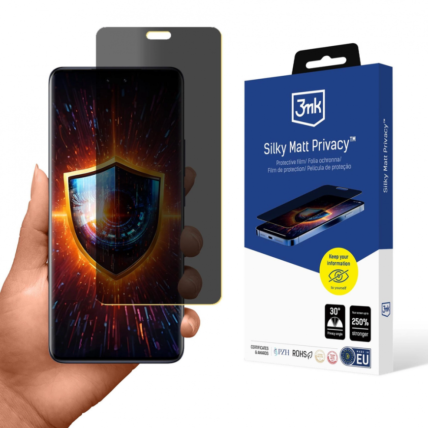 Privacy screen protector 3mk Silky Matt Privacy for Xiaomi 13 Lite – 3