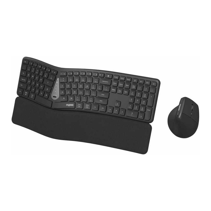 RAPOO Set keyboard and mouse 8810ME, Multi-mode, Bezdrátový set, CZ/SK, Černá – 4