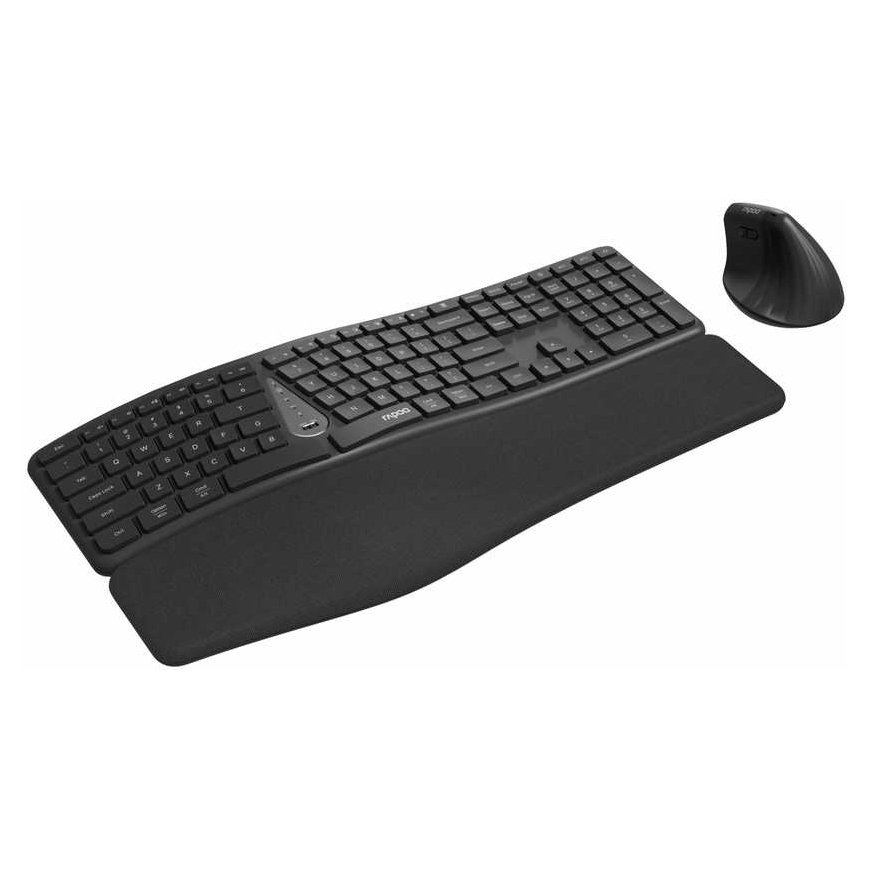 RAPOO Set näppäimistö ja hiiri 8810ME, Multi-mode, Bezdrátový set, CZ/SK, Černá – 5