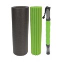 Schildkröt Fitness 3 in 1 Massage Roller Set Melns, Zaļš Putas 1 pcs Schildkröt Fitness 3 in 1 Massage Roller Set Melns, Zaļš Putas 1 pcs