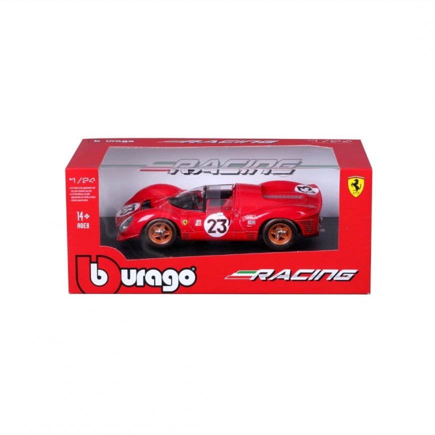 BBURAGO Ferrari 330 P4 Daytona Superautomobilio modelis Sukomplektuotas 1:24 – 3