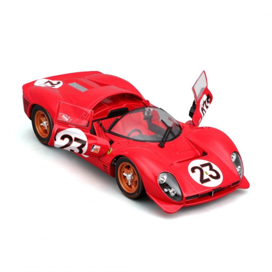 BBURAGO Ferrari 330 P4 Daytona Supermašīnas modelis Iepriekš samontēts 1:24 – 4