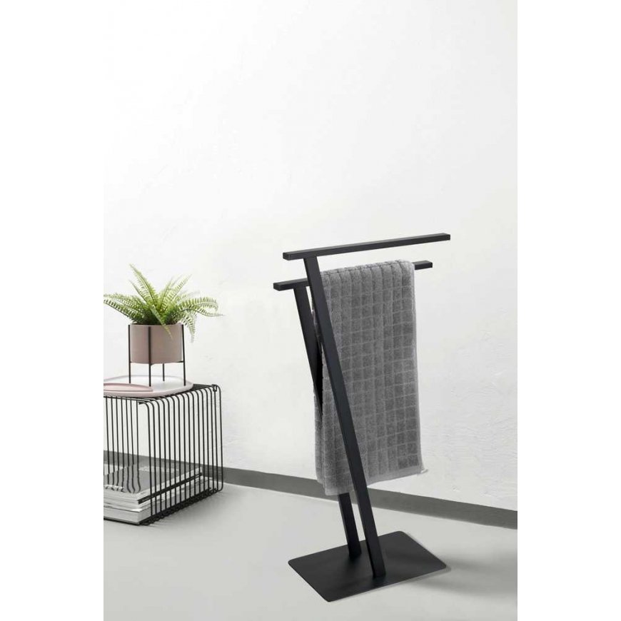 WENKO 24396100 towel holder/ring Floorstanding Black – 4