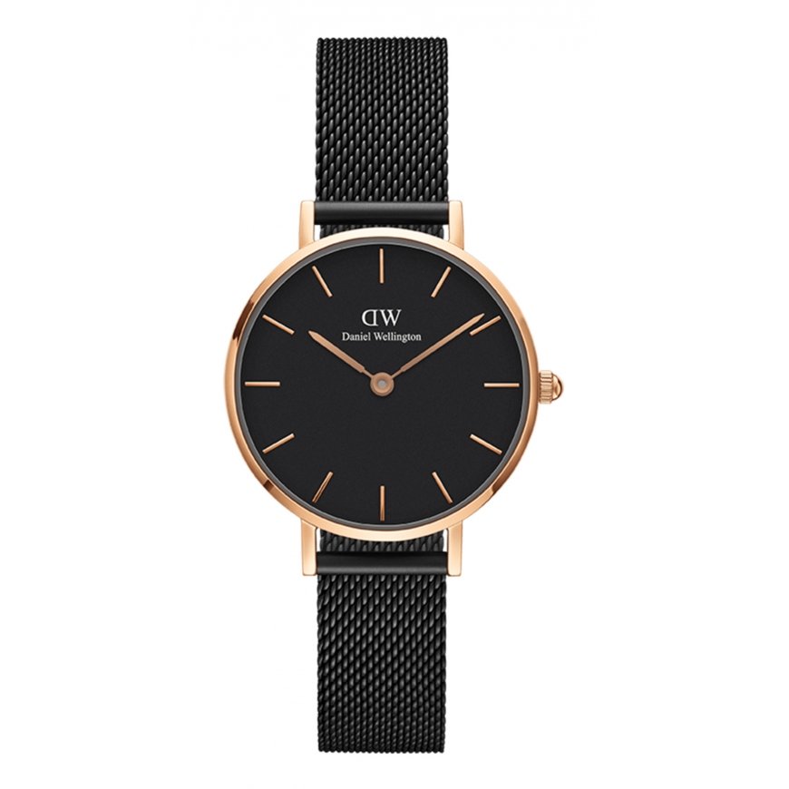 Daniel Wellington Petite Ashfield Rannekello Naaras Kvartsi musta, Ruusukulta Ruusukulta