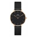 Daniel Wellington Petite Ashfield Rannekello Naaras Kvartsi musta, Ruusukulta Ruusukulta Daniel Wellington Petite Ashfield Rannekello Naaras Kvartsi musta, Ruusukulta Ruusukulta