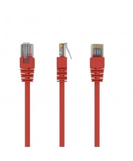 Gembird PP12-1M/R сетевой кабель Красный Cat5e U/UTP (UTP)