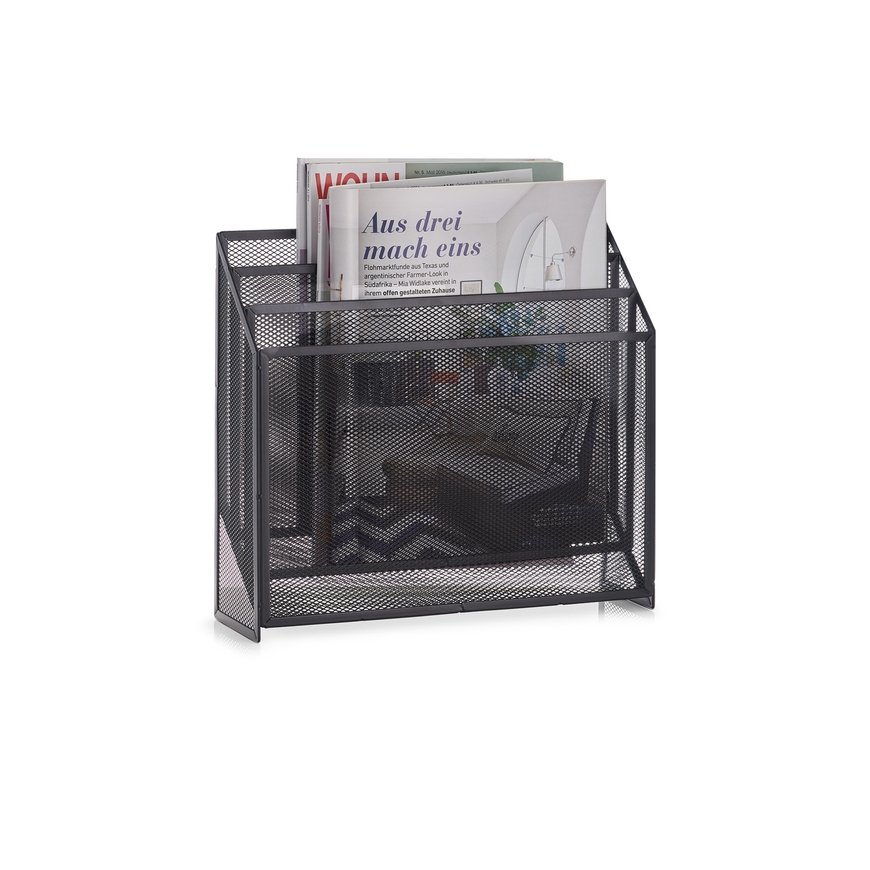 Zeller Present 18176 magazine rack Metal Anthracite – 2
