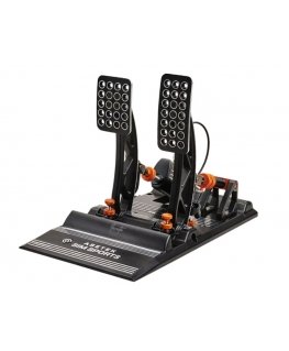 Asetek 40-010-0000001 peliohjain musta, Oranssi, Valkoinen USB Polkimet PC