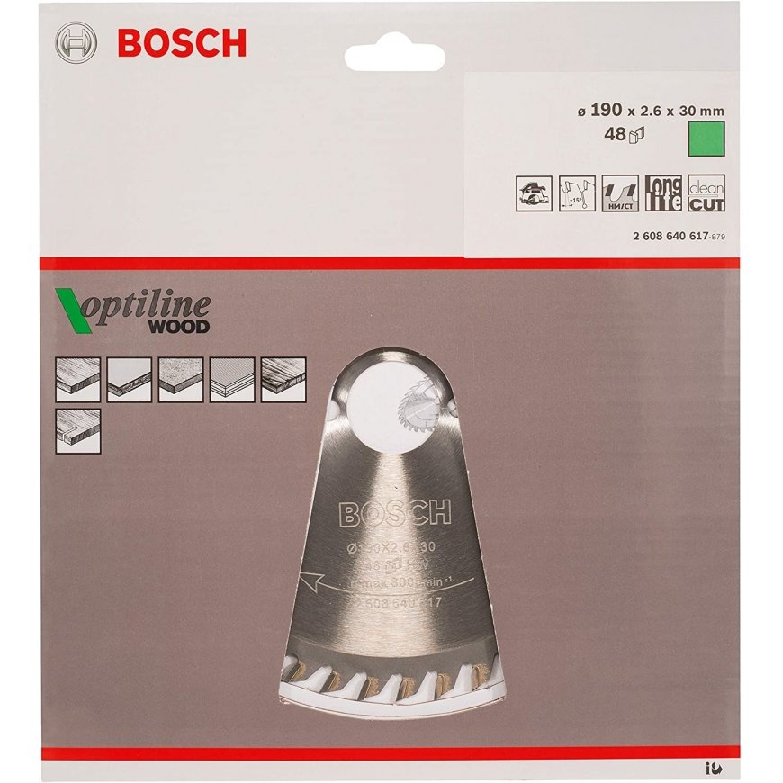Bosch 2608640617 pyörösahanterä 19 cm 1 kpl – 2