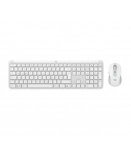 Logitech 920-012484 klaviatūra Pelė įskaityta Biuras RD belaidis ryšys + „Bluetooth“ QWERTZ Vokiečių Grafitas, Balta