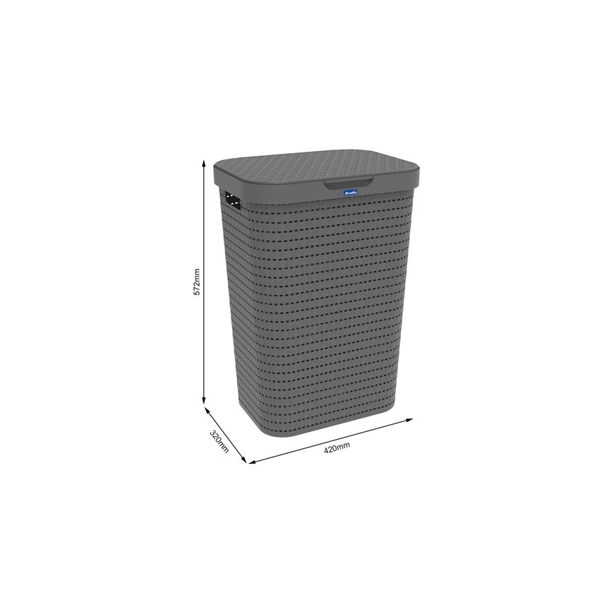 Rotho Country pesukorv 55 l Nelinurkne Plast Söehall – 2