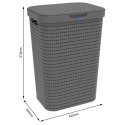Rotho Country корзина для белья 55 L Прямоугольный Пластик Антрацит Rotho Country корзина для белья 55 L Прямоугольный Пластик Антрацит