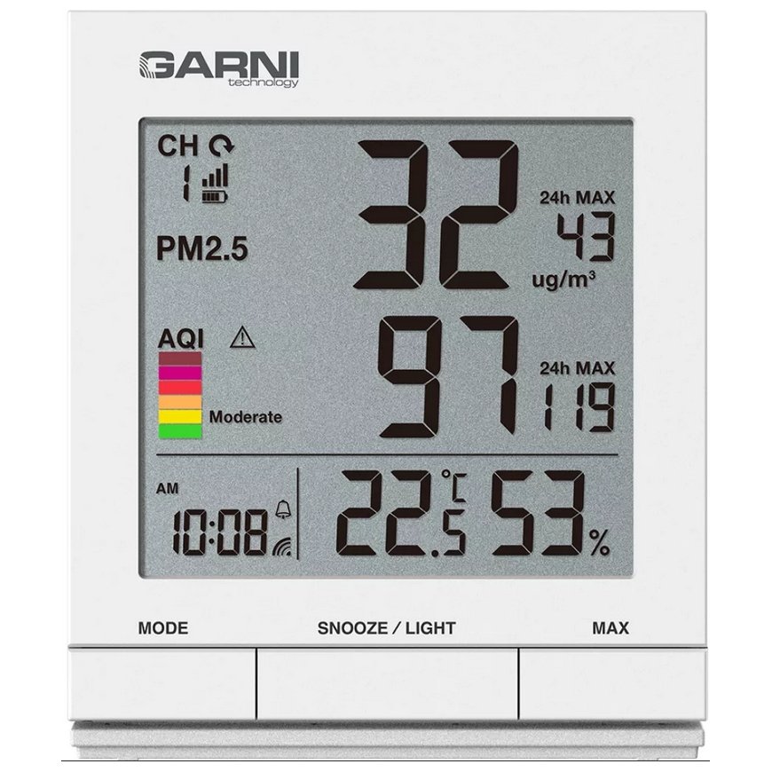 GARNI 204 OneCare Белый ЖК Аккумулятор/USB